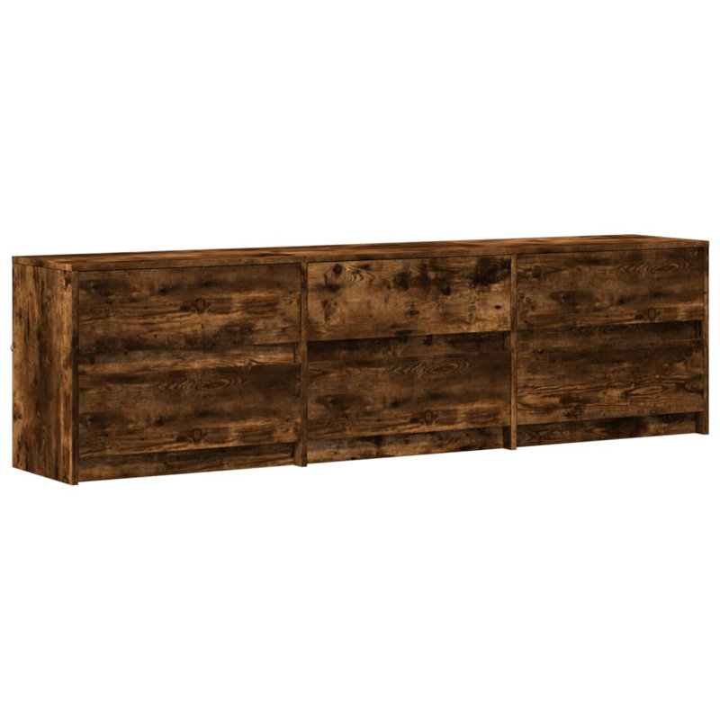 Yes_Yes_No_Yes_N/A Unfinished TV Stand, Smoked Oak, 180cm
