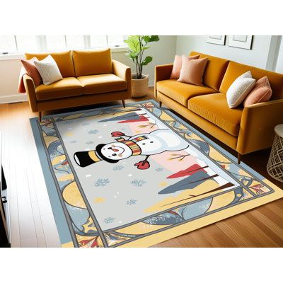 Tapis de Noël hiver lavable Ginza Six