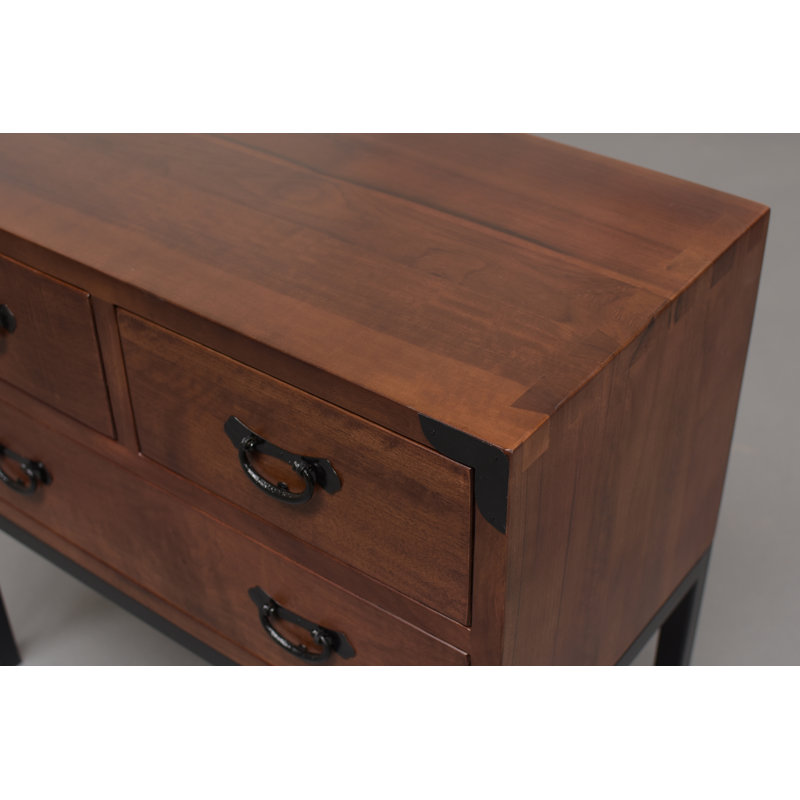 Kobe Solid Walnut Nightstand, Medium Walnut