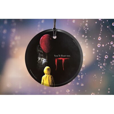 Stephen King's IT The Movie Pennywise Balloon Hanging Glass Shaped Decoration -  Trend Setters, SPCIR807