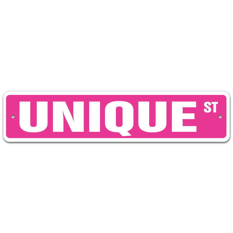 Plaque de rue, H 7 po x l 30 po x P 0,1 po