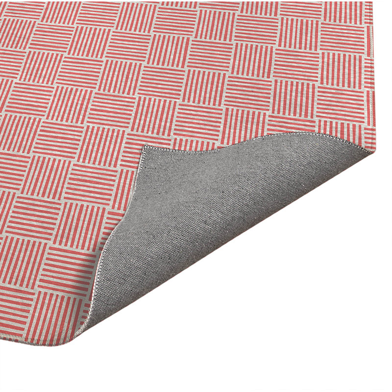 Gridblocked Low Profile Kitchen Mat, Rectangle 3' x 5', Dusty Rose