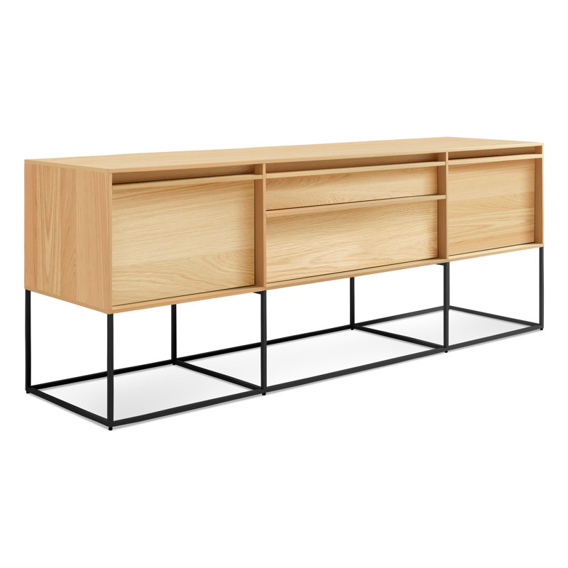 Rule 74'' W Console Table, White Oak
