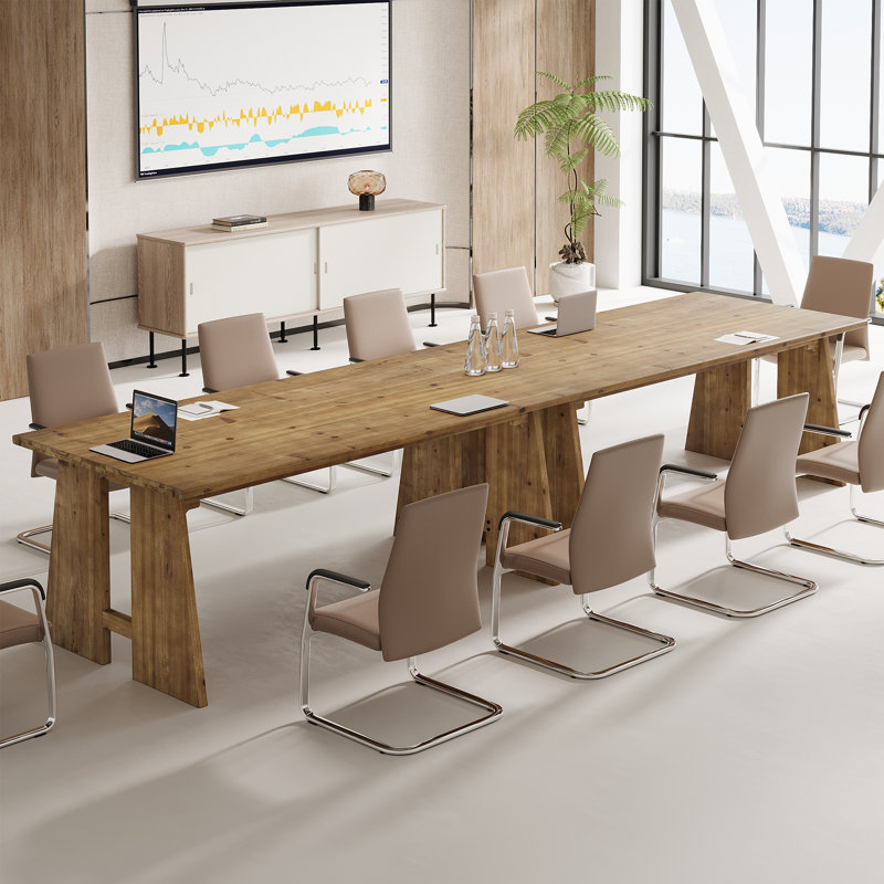 70.87cm Solid Wood Rectangle Conference Table