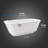 66.9" X 31.5" Freestanding Soaking Acrylic Bathtub
