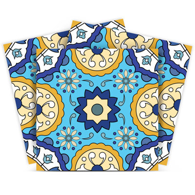 Carreaux amovibles à peler et coller floraux 12 po x 12 po