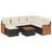 Vidaxl Garden Sofa Set Black, Cream White