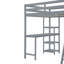 Lit mezzanine avec garde-robe, bureau et tablettes-1456497730