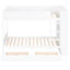 Twin Over Bunk Bed In White With Storage Options - Drawers & Cabinet, Airy Mattress Support 2 Cabinet Provide Ample Storage,-617628328-617628329