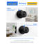 Bouton de porte noir MRML, poignée de porte intérieure pour porte de salle de bain noire, bouton en acier inoxydable-130154414-130154409