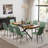Extendable Dining Table Set with Velvet Chairs-1215318713-1208548446-1208548435
