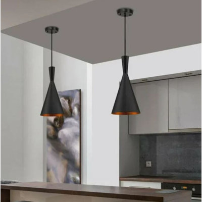 Luminaire suspendu 1 lumière à cône simple Doney