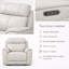 Fauteuil inclinable en cuir italien Riley