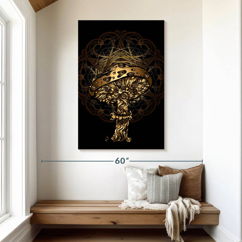 Harnek Abstract Mushroom, 48" H x 32" W