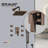 Bravat Square Shower Set with Thermostatic Mixer-68810749
