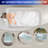 49 inch Acrylic Freestanding Japanese Soaking Bathtub, Square Sit-In Tub with Chrome Drain & Overflow, Glossy White, cUPC Certified-124795054