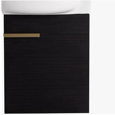 Meuble-lavabo avec lavabo Doors, 16 po pour petite salle de bain