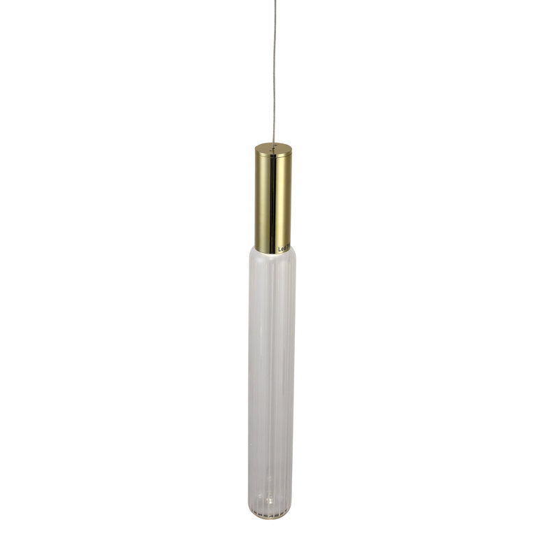 This Exquisite LED Pendant Is In A Gold Finish. The Frame Is Made Out Of Metal, And It Comes With Clear Glass Shades. The LED Bulbs Are Integrated Into The Frame. The Adjustable Cord Link Makes This Fixture Suitable For Most Ceiling Heights.