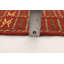 Tapis rouge / jaune en laine fabriqué à la main Kilim