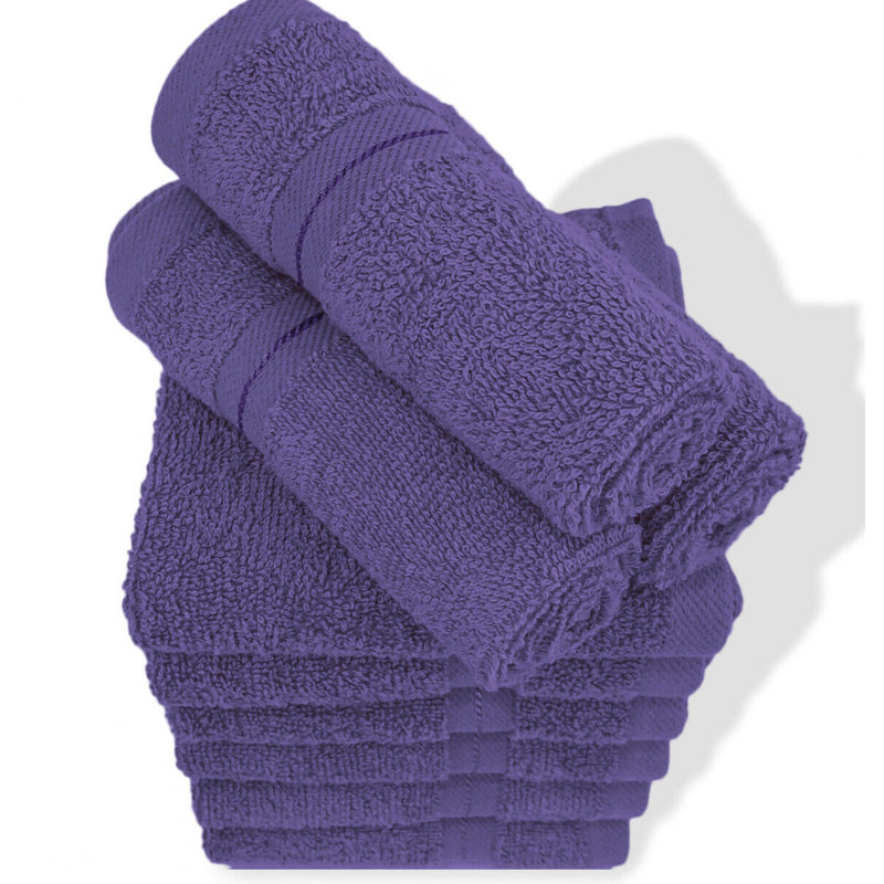 Casabella Luxury Face Towel, Purple