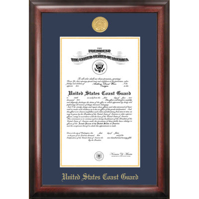 Coast Guard Certificate Legacy Picture Frame