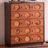 Black+Brown Solid Wood Accent Cabinet