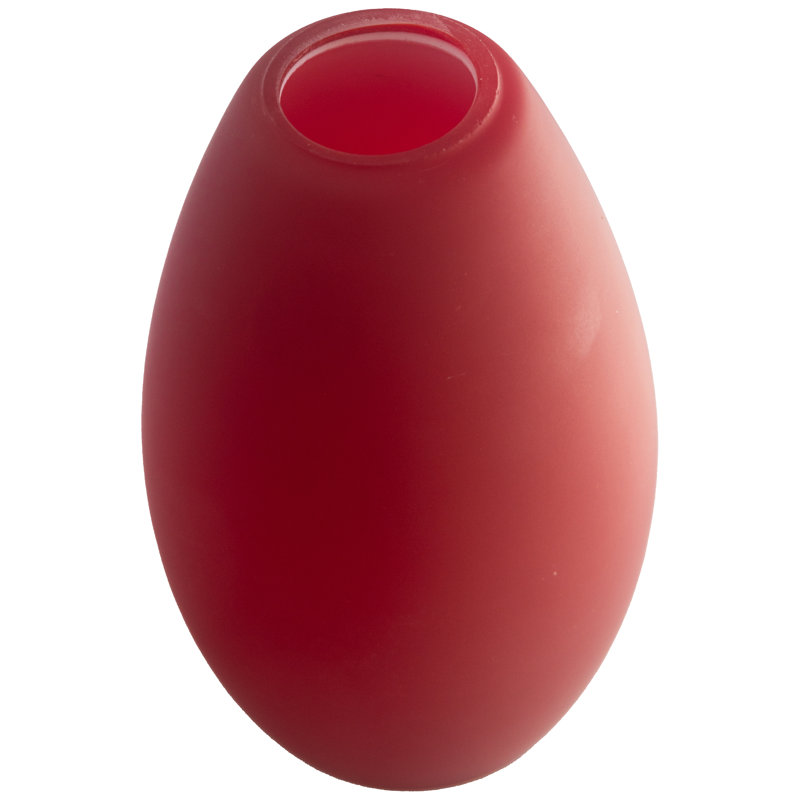 9'' H Glass Oval Pendant Shade, Red