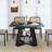 47 Inch - 67 Inch Extendable Dining Table For 4-6, Rectangle Kitchen Table With Removable Leaves And Storage-1373316824