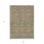 Tapis extérieur lavable à rayures 3 pi x 5 pi cuivre et gris orange