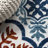 Heimdall Ornate Ogee Trellis High-Low Blue/Multi Indoor/Outdoor Rug-1993911375