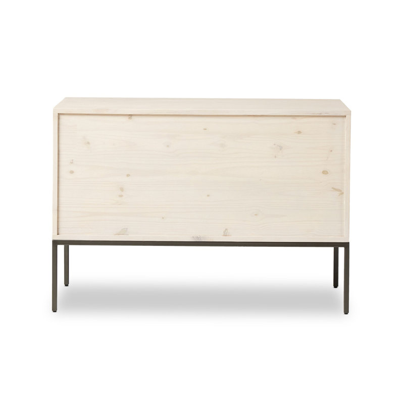 Trey Modular Wide Filing Cabinet, Whitewash