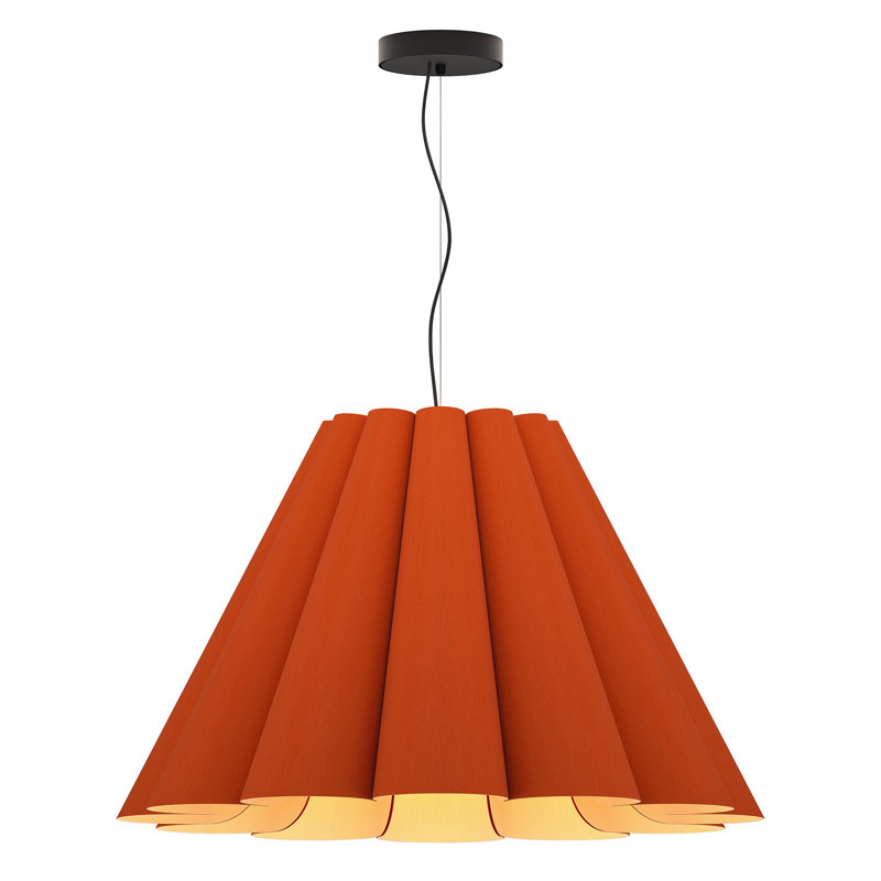 Luminaire suspendu moyen Lora 56, Terracotta, H 19,8 po x l 31,5 po x P 31,5 po