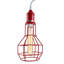 Billups 1 - Light Red Teardrop Pendant