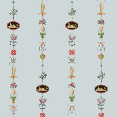 NeoClassical Stripe - Parchment Wallpaper