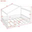 Structure de lit double avec clôture-1811665417