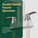 Centerset 2-Handle Waterfall Bathroom Faucet with Drain Assembly