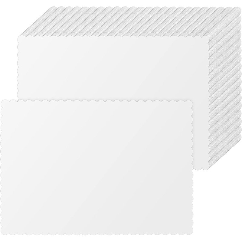 500 pièces de napperons jetables Wavy Edge