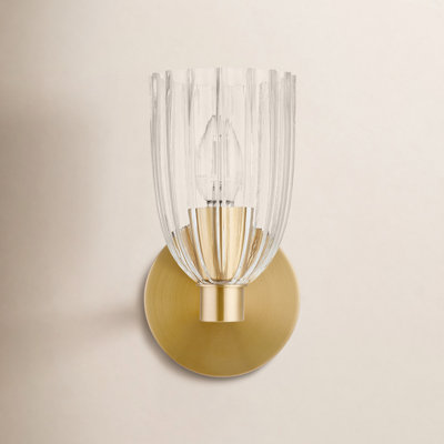 Whistler Single Light Brass Sconce