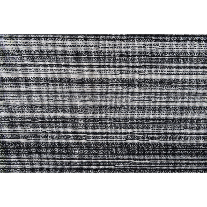 Tapis noir et blanc Mullins