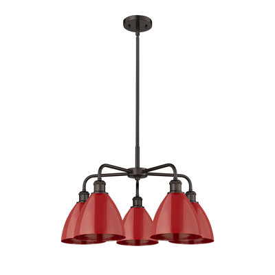 Trickett 5 - Light Steel Dimmable Chandelier