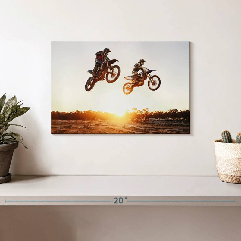 Dirt Bike Action, 8" H x 12" W