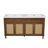 Selene 60" Modern  Double Sink Bathroom Vanity With SMC Top, Rattan Doors And Ample Storage-125422448