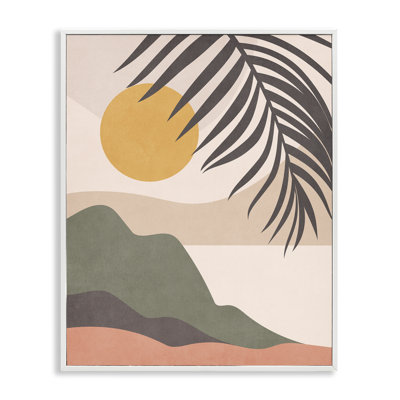 «Tropical Boho Scene», estampe numérique encadrée par Nataly White