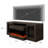 3-Sided Farmhouse TV Stand, Entertainment Center With Glass Door, Only Tv Stand(Fireplace Not Include)-434775709