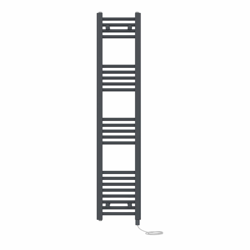 Straight Towel Rail Heated Towel Rails, 140 cm H x 30 cm W x 3 cm D, Anthracite