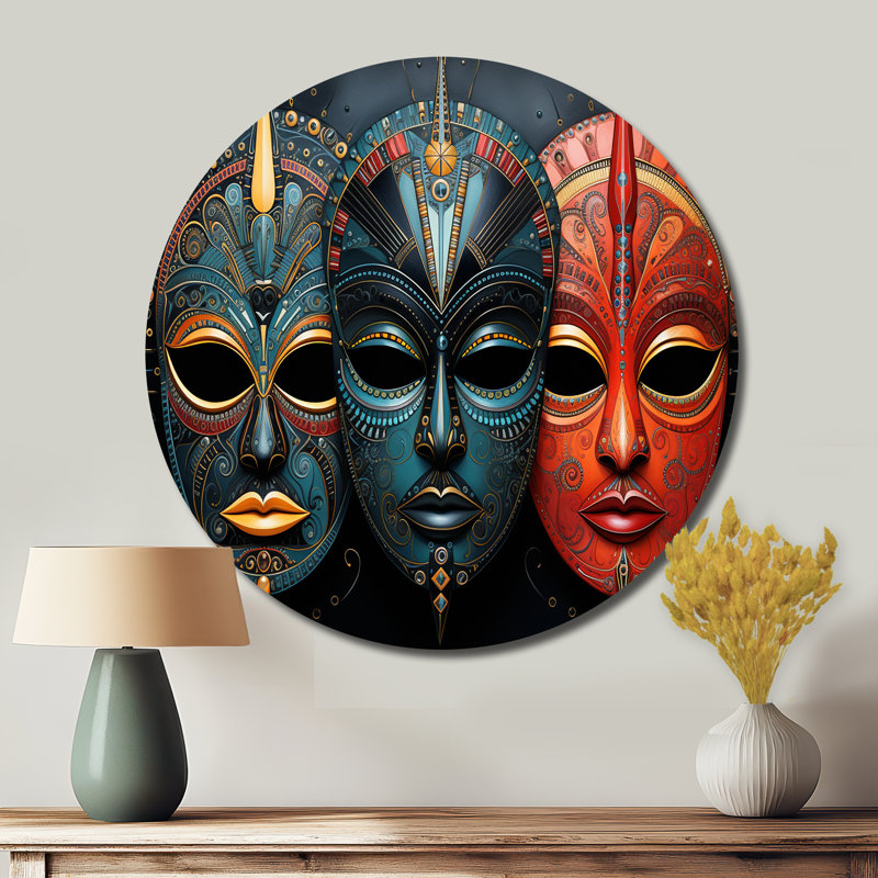 Tiaona - Art rond en métal, H 16 po x l 16 po