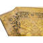 Hand Knotted Wool Oriental Area Rug in Gold And Black