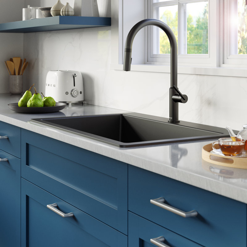 Robinet de cuisine Karran Lagrange, Noir mat