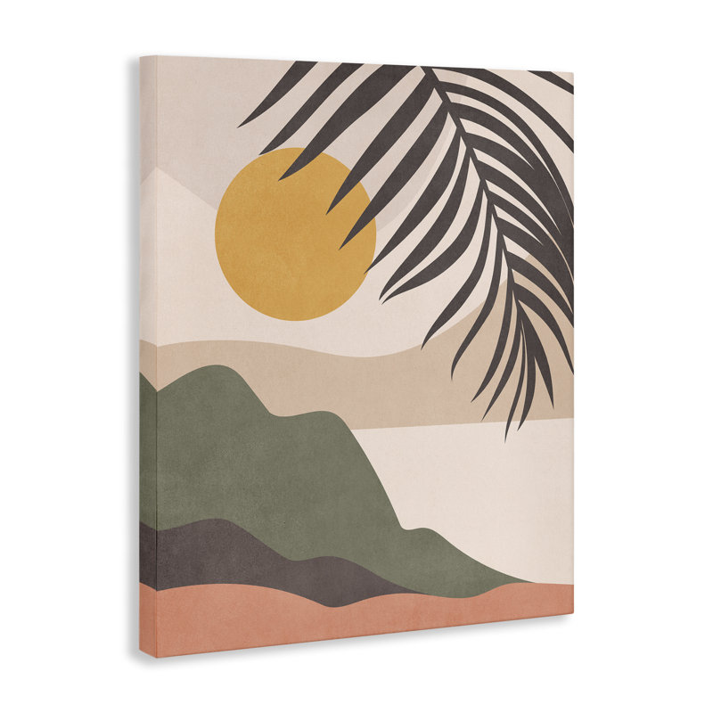 "Tropical Boho Scene", art mural par Nataly White, H 20 po x l 16 po