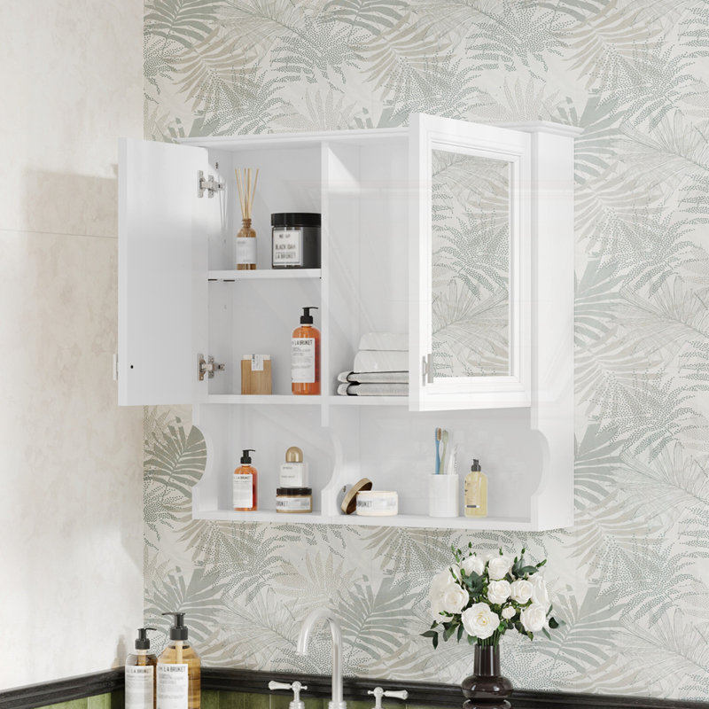 Armoire à pharmacie 30 po à miroir, Blanc